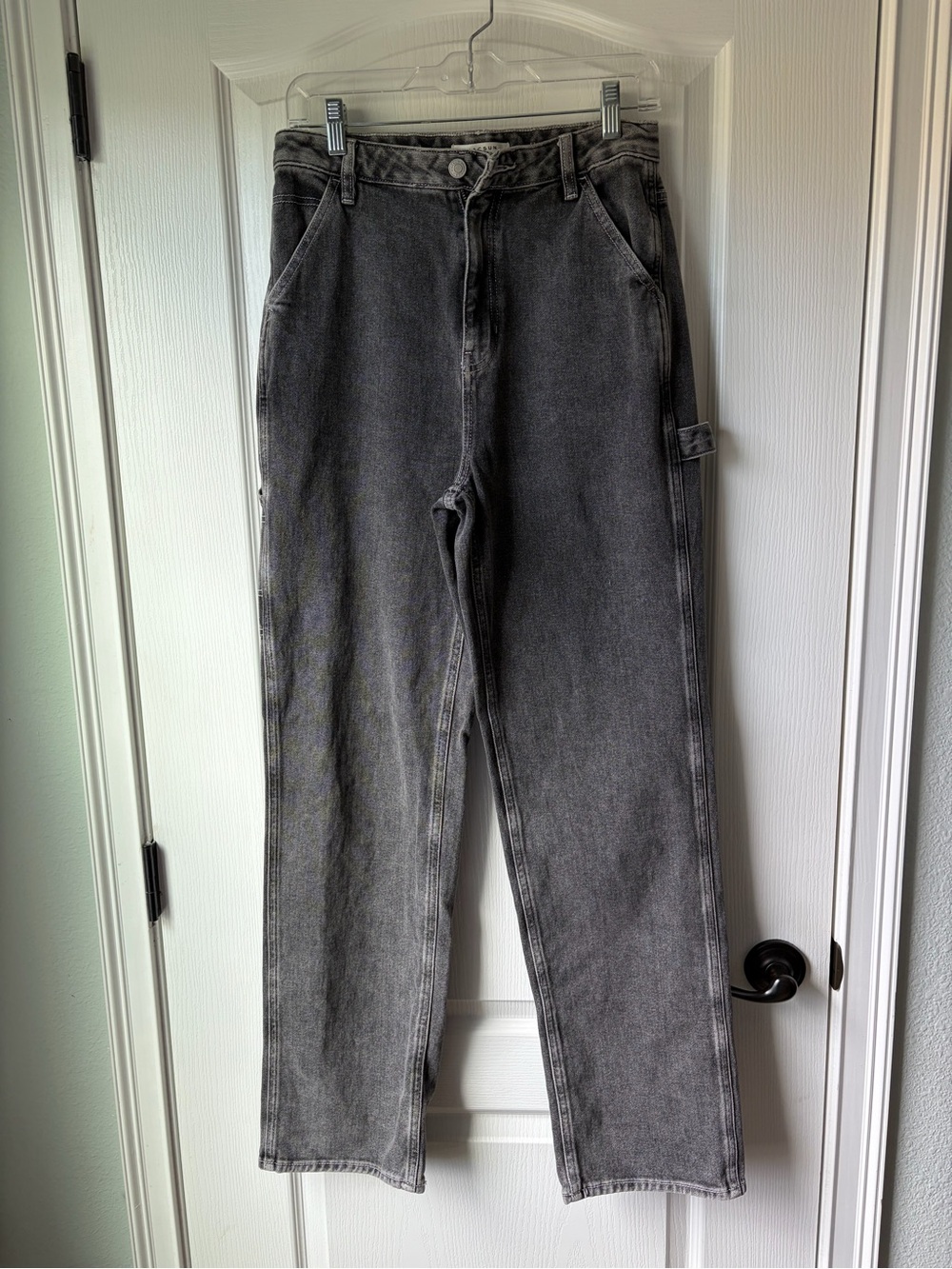 PacSun Women’s Black/Grey Washed 90’s Boyfriend Carpenter Jeans Size 28 | 6 PAC1